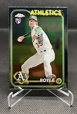2024 Topps Chrome Joe Boyle #91 Rookie Card Oakland Athletics