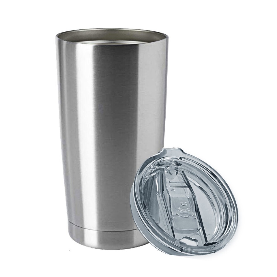 Bulk 20oz Stainless Steel Tumbler Slider Lid Double Wall Vacuum ...