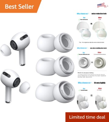 Premium Ear Tips for Airpods Pro - Noise Reduction - Dust Guard - Storage Box