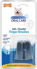 Nylabone Advanced Oral Care Soft Flexible Finger Brush 2 Count For Dogs - 3 Pack
