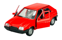 Welly Skoda Favorit Rot 1:34 Die Cast Metal Model Neu Im Kasten