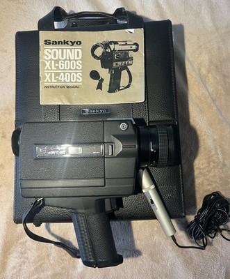 Sankyo Sound XL-600S Super 8MM Film Home Movie Camera + Mic Macro