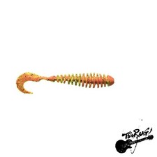 Berkley G2SQPW3.2-CGBFO Gulp! SW Pulse Worm 3.2 Chartluce Green Black Frost