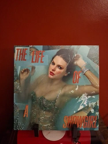 Taylor Swift The Life Of A Showgirl Orange Glitter LP Vinyl Record NEW Sealed