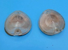 Vintage Auto Car Clear Parking Turn Signal Light Lenses 1960s Pair Sae Dp 63 Vintage Auto Car Clear Parking Turn Signal Light Lenses 1960s Pair Sae Dp 63