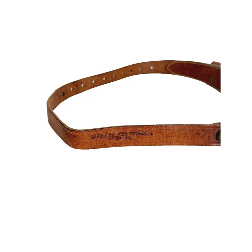 De colección Bianchi "Cobra" #65 Cuero Tooled Rifle Eslinga Carcasa Bolsa Correa Soporte Foto 3 de 4