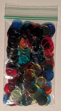 1.8 ounces Multicolor Piece Set of Colorful Transparent Counting Bingo Chips -