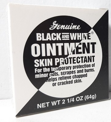 Genuine Black and White Ointment Skin Protectant 2.25 Oz HTF DISCONTINUED 