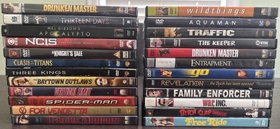 Action DVD Lot 24 Movies Spider-Man V for Vendetta Apocalypto SEALED + More