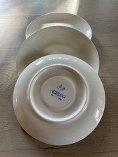 Dibbern Untertasse fine bone china Durchmesser 15 cm in Weiß 3 Stück NEU