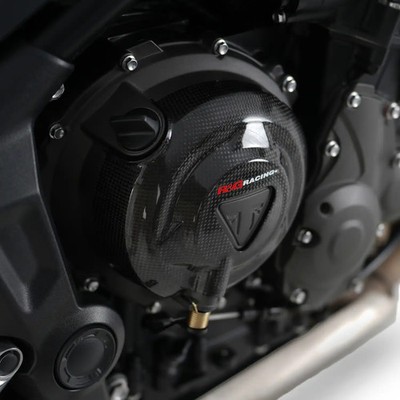 R&G ENGINE CASE PROTECTOR FOR TRIUMPH TRIDENT 660 2021 > 2024 CARBON SINGLE