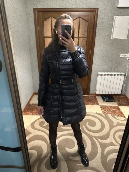 Women Calvin Klein Coat Navy 36