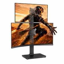 Dual Vertical Monitor Stand for 13-40 inch Screen, 13 Height Settings, Dual C...