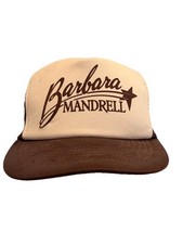 Vintage Barbara Mandrell Country Concert Snapback Trucker Hat Cap 80s Brown