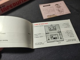 Vintage Nintendo Safe buster Multi Scren Game and watch cib complete pocket size