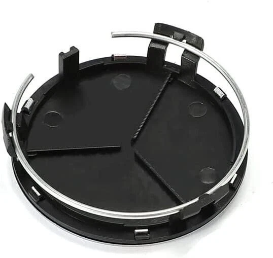 4PCS For Mercedes-Benz Black Chrome Wheel Center Hub Caps 75MM AMG WREATH Foto 4 de 4