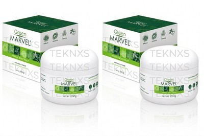 2x Jars Green Marvel Herbal Balm 250g Natural Plant Extracts Soothing Body Cream