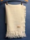Ticani Alpaca wool white fringed shawl scarf — photo 6