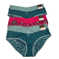 No Boundaries NOBO Lace Hipster 3-Pack Multi-Color Panties   Size XL NWT