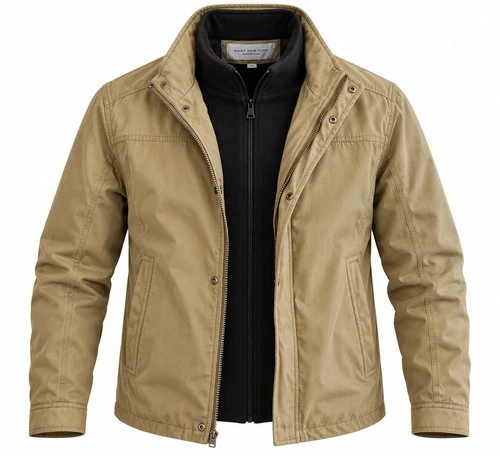 Marc New York Andrew Marc Mens XL Khaki Field Jacket Zip In Liner Utility - product listing photo