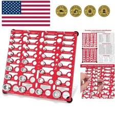 55 Thread Checker - Nut and Bolt Thread Checker Standard and Metric, Bolt Siz...