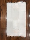 Vintage Tea Towel - Crochet Flower Basket & Lace Edge - free postage — photo 2