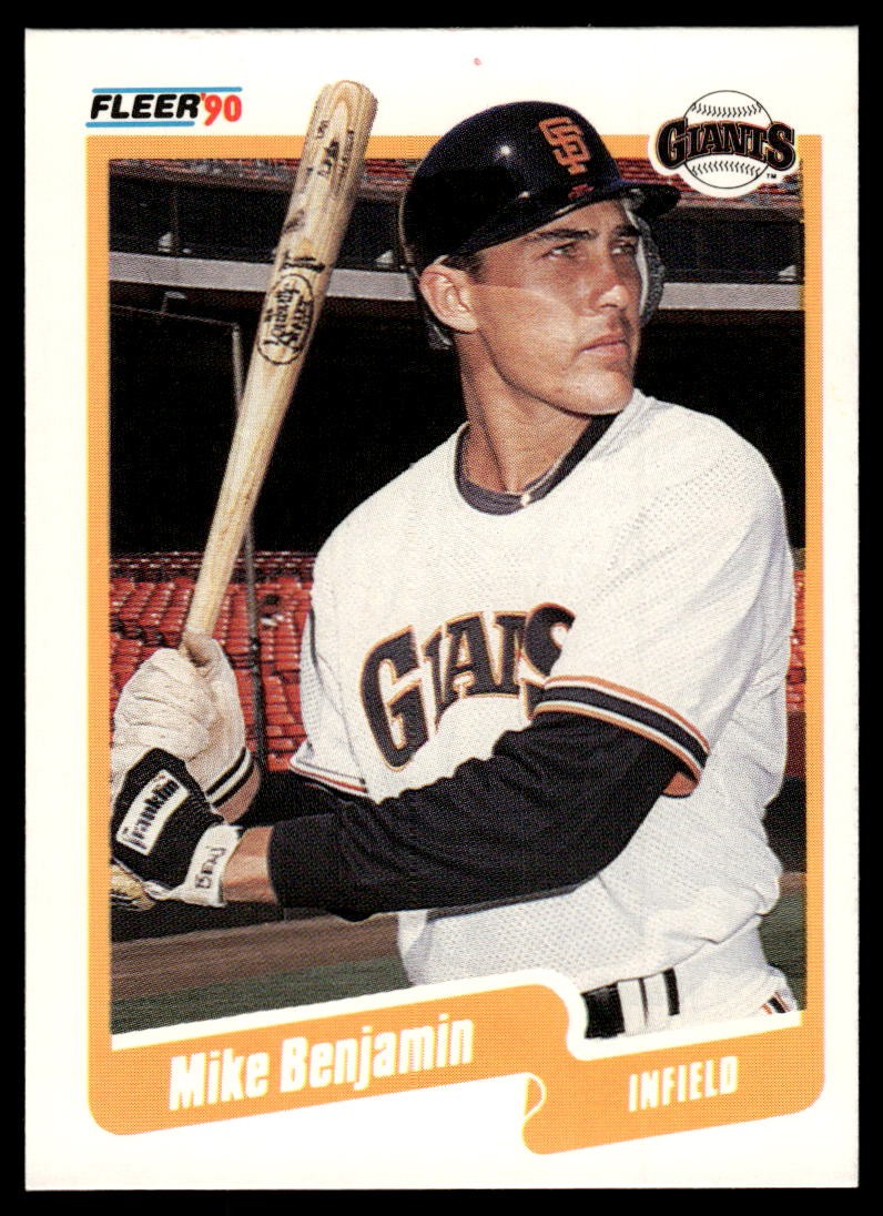 1990 Fleer #51a Mike Benjamin