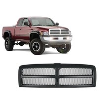 Front Grille With Honeycomb Mesh Insert All - Compatible With Dodge Ram Black