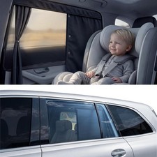 2026 Upgraded Dual-Layer Auto Car Window Shades for Baby 2 PCS