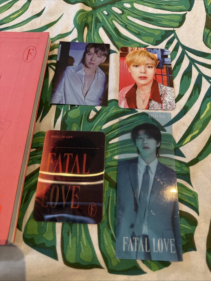 Official Monsta X Fatal Love 3rd Album CD Book K Pop Version 2 2020 With Cards - Image 3 of 4