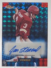 Jan Stenerud /99 2024 Topps Finest Auto Blue Geometric Refractor Kansas City SP
