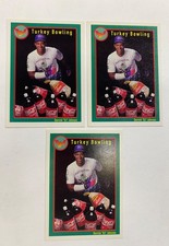 '92 Prestige DJ Derrick Johnson The Turkey Bowler numbered Promo cards (3 cards)