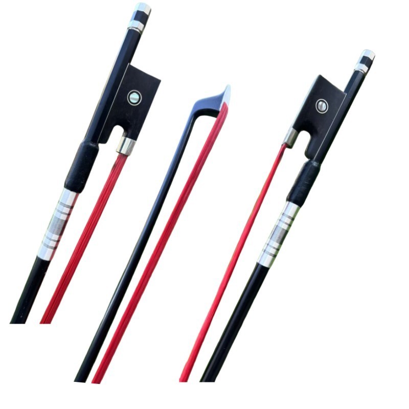 10 pcs New professional Carbon fiber violin bows 4/4 red horse hair