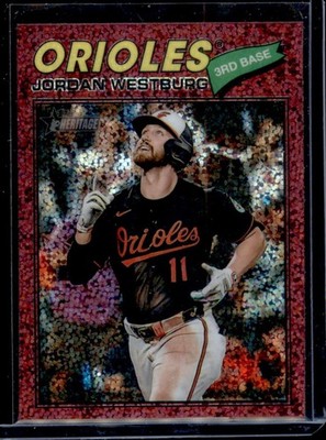 2026 Topps Heritage Burgundy Jordan Westburg Baltimore Orioles #184