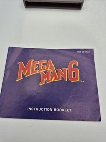 Mega Man 6 (Nintendo NES, 1994) Authentic Cartridge, Manual, Repro Box Tested