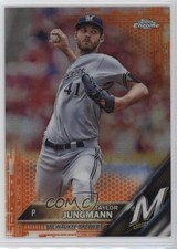2016 Topps Chrome Orange Refractor 19/25 Taylor Jungmann #160 0hk8