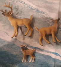 Schleich White Tailed Deer Family Buck-Doe-Fawn Retired 14820-14818-14819 B NWT