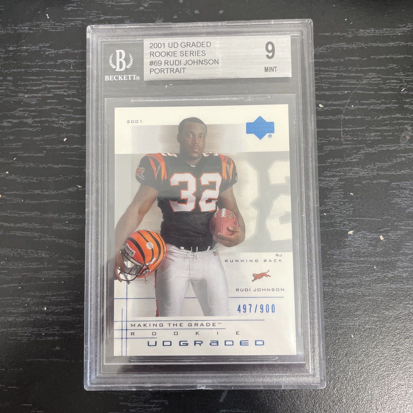Rudi Johnson Upper Deck Graded #69 Portrait