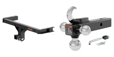 CURT Trailer Hitch 2in Receiver, Multi-Ball Mount w/ Hook & Hitch Lock Kit 13612