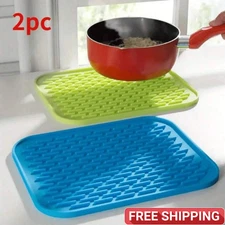 Silicone Trivet Mat Heat-Resistant Pot Holder Non-Slip Hot Pan Pad for Kitchen