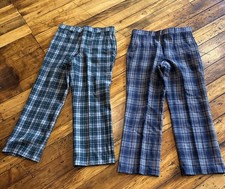 2 Vintage 1960  s Pendleton Wool Plaid Pants Talon Zip USA 34/30- Read