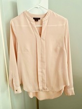 DRESS BARN~METAPHOR BRAND~Soft Pink Long Sleeve Blouse~Size XS~Extra Small~SALE!