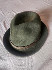 Stetson Sovereign Fedora - Green - 1970s - Size See Pics 