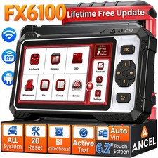 Ancel Fx6100 Bidirectional Obd2 Scanner All System Diagnostic Scan Tool 20reset