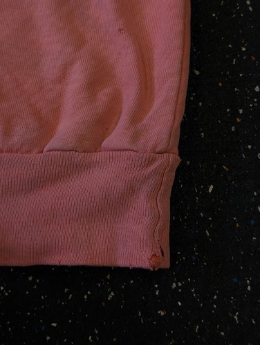 Felpa Vintage Basic Threads Fish Outdoor Uomo L Rosa - Foto 7 di 13