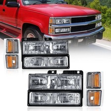 Headlights Coner Lights fit 94-99 Chevy GMC K/C 1500 2500 Suburban / K1500 K2...