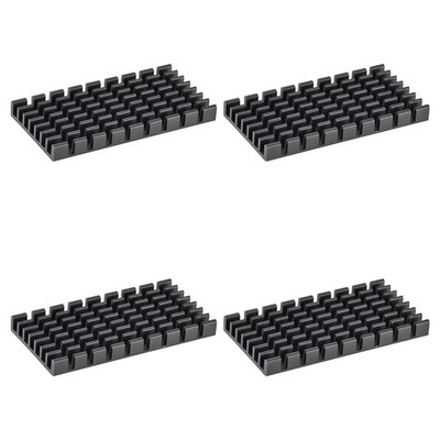 Electronic Radiators Heatsink for MOS GPU IC Chip Black 50 x 25 x 5 mm 4pcs