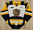 Hamilton Bulldogs 2022-23 George Diaco OHL Game-Worn CCM White Hockey Jersey