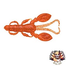 NEW Ecogear Worm Rock Craw 2-inch 65mm Hot Orange Flash #384 Lure