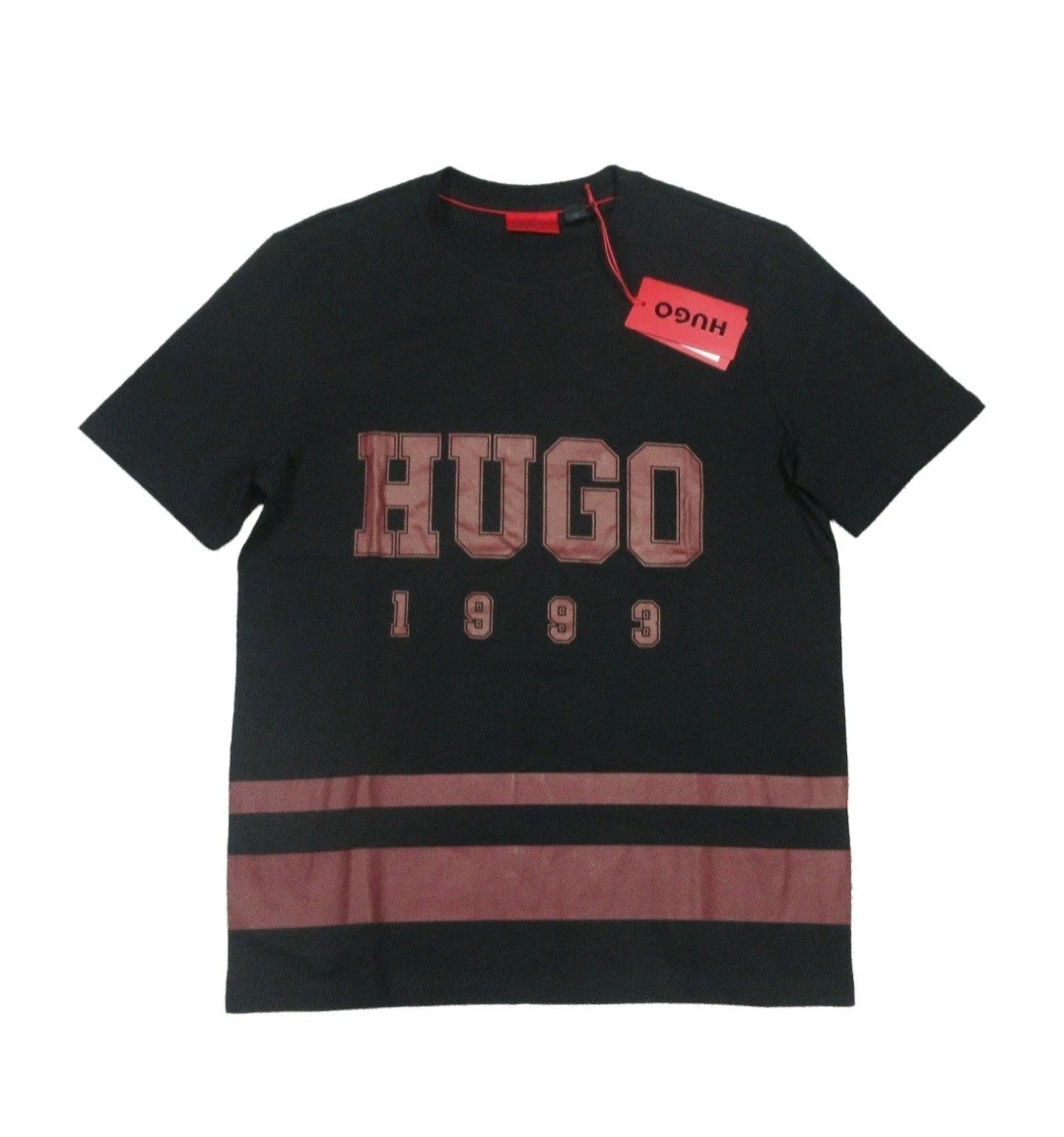 HUGO - Lot de trois t-shirts en coton à col rond - Bleu / Gris